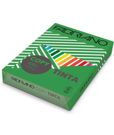 Hîrtie colorată A4 FABRIANO Tinta Verde, 160 gr/m2, 250 foi, intensiv, verde